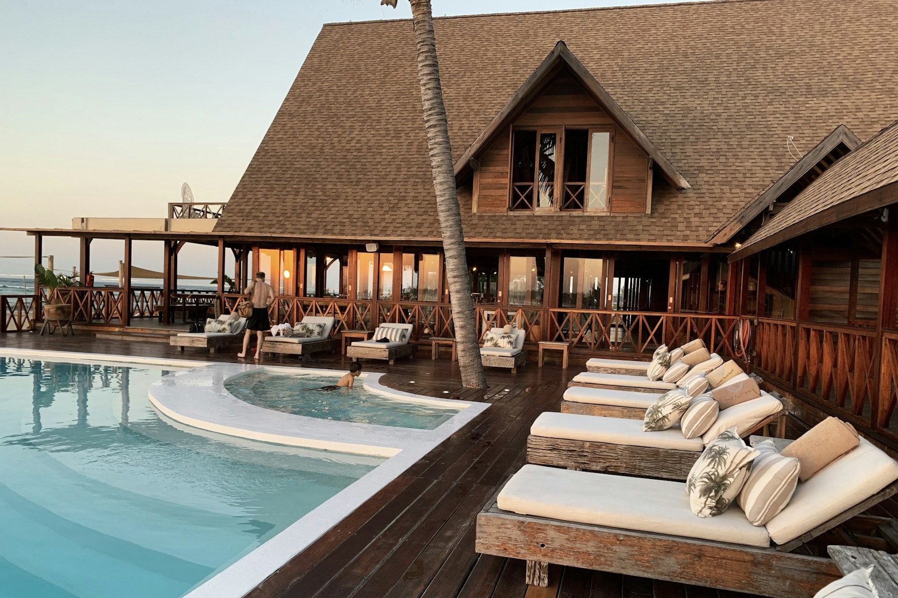 Resort pool and shared social space
